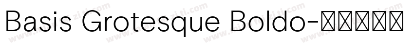 Basis Grotesque Boldo字体转换